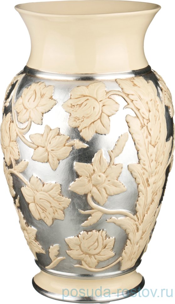 Ваза для цветов 63 см "Millennio /Цветы на платине" / 189914 Ваза для цветов 63 см "Millennio /Цветы на платине" / 189914