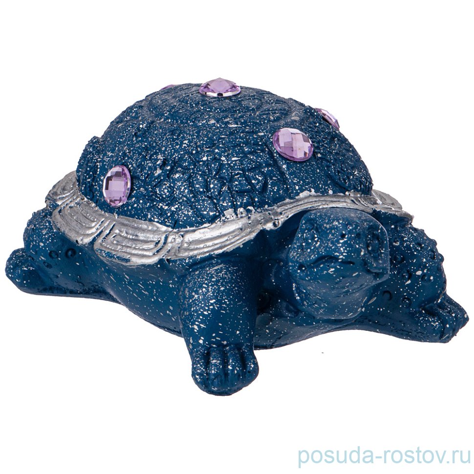 Фигурка 14 х 9 х 6 см "Черепаха" /синий/серебро / 271936