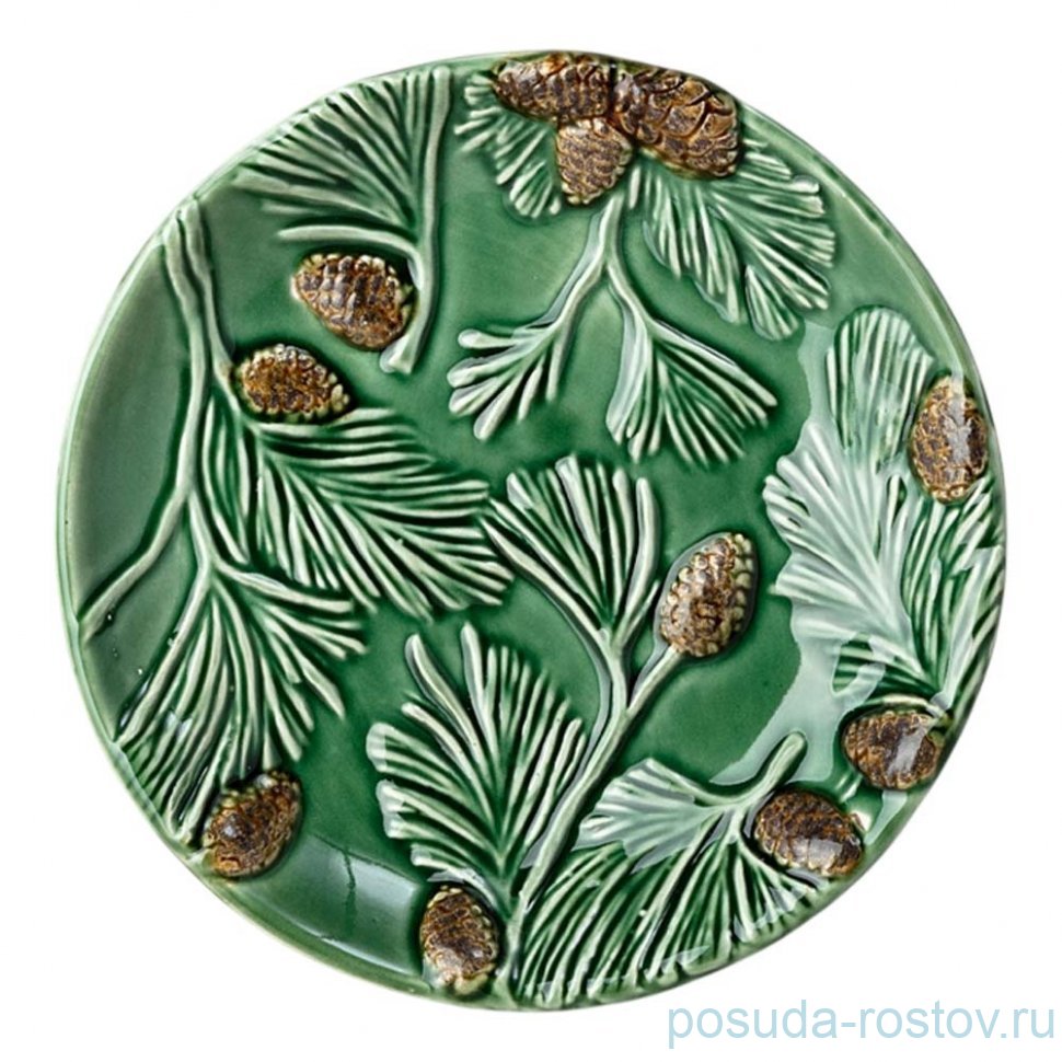 Тарелка 17 см "Green pine"  / 355571