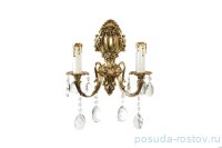 Бра 2 рожковый латунь/хрусталь &quot;Royal Bohemia&quot; / 148824