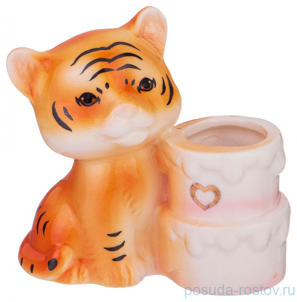 Подставка для зубочисток 7 х 4 х 7 см "Тигренок" / 263860 Подставка для зубочисток 7 х 4 х 7 см "Тигренок" / 263860