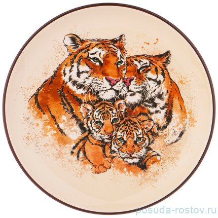 Тарелка 26 х 3 см &quot;Tiger Amour&quot; / 269358