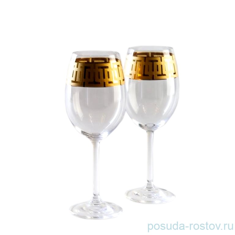 Бокалы для красного вина 450 мл 6 шт "Гастро /Золотой орнамент" / 152533