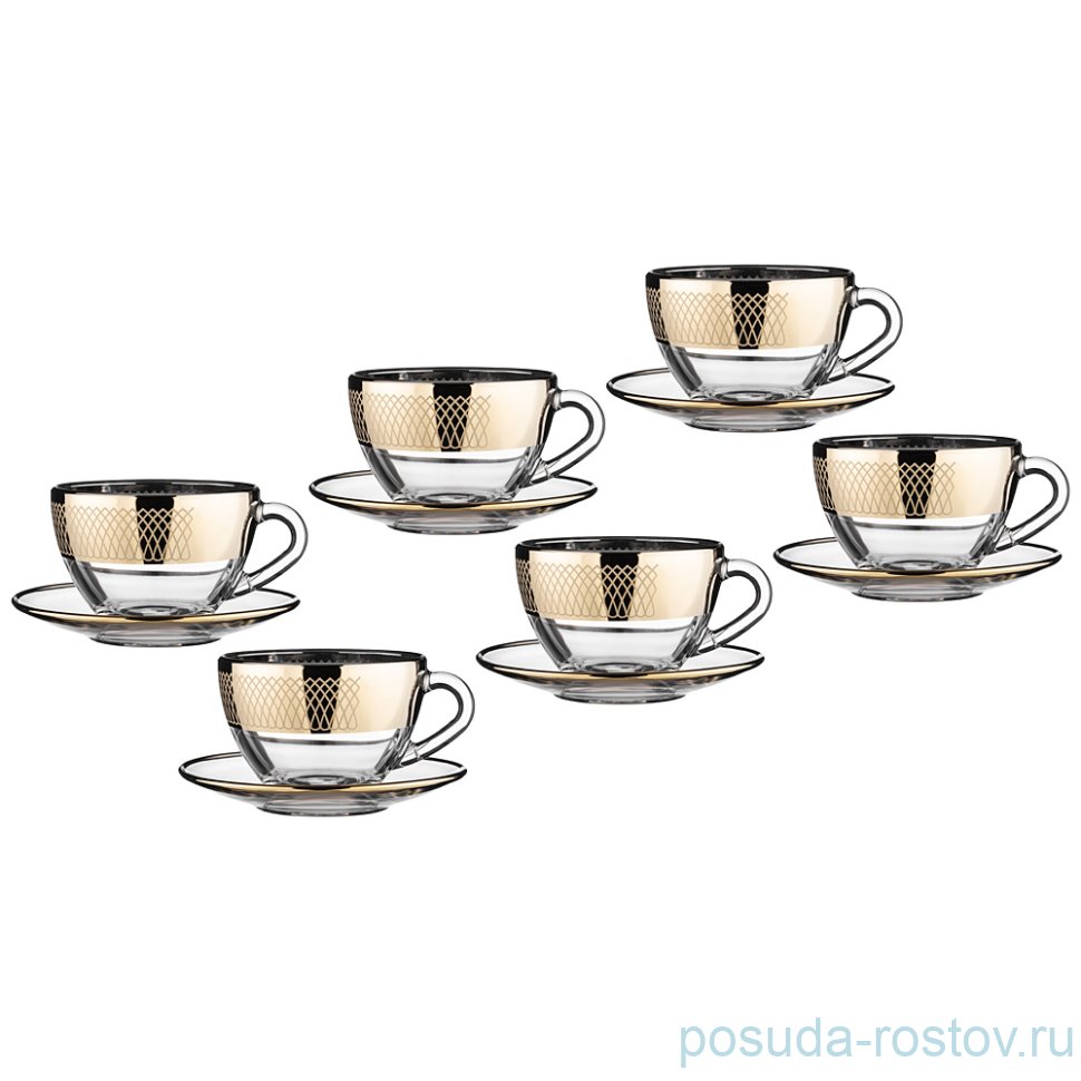 Набор чайных пар 250 мл 6 шт "луиз" / 235204