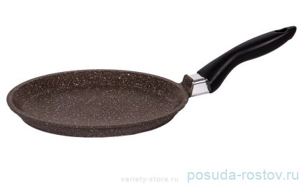 Блинница 24 см антипригарное покрытие несъёмная ручка &quot;Мечта /Гранит /Brown&quot; / 154115