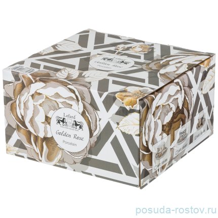 Чайная пара 450 мл 1 шт белая &quot;Golden rose&quot; / 208444