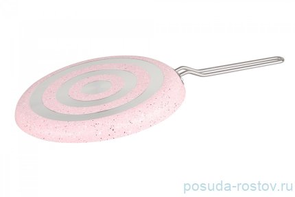 Блинница 30 см антипригарное покрытие розовая &quot;Granite Crepe Pan&quot; / 295605