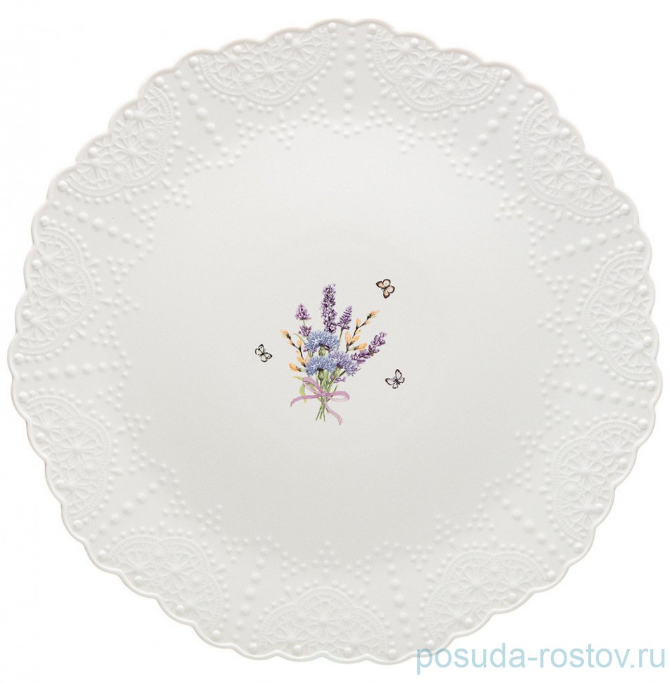 Блюдо 30 см круглое "Прованс /Ажур" / 236654