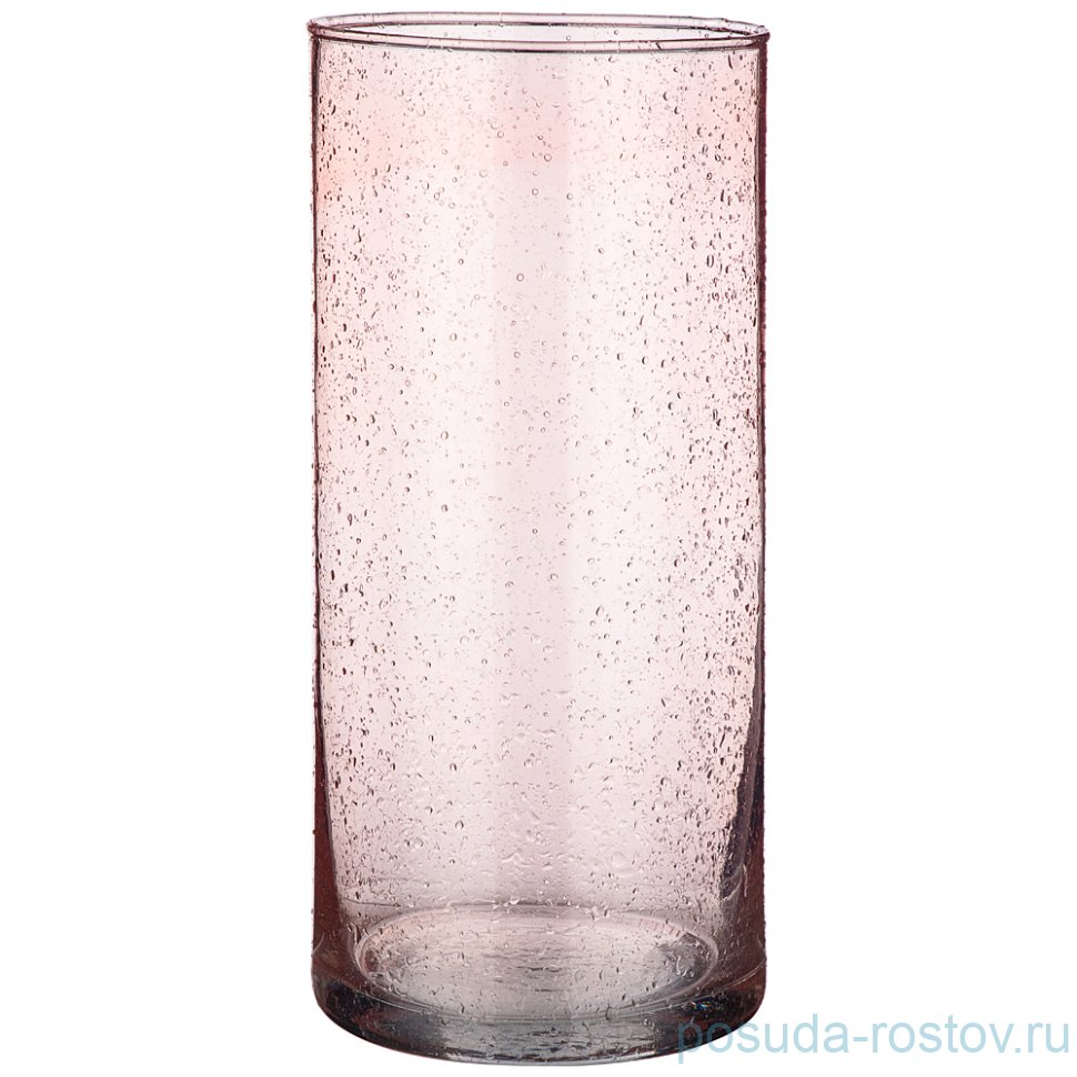 Ваза для цветов 26 см "Cilindro rose drops" / 269735
