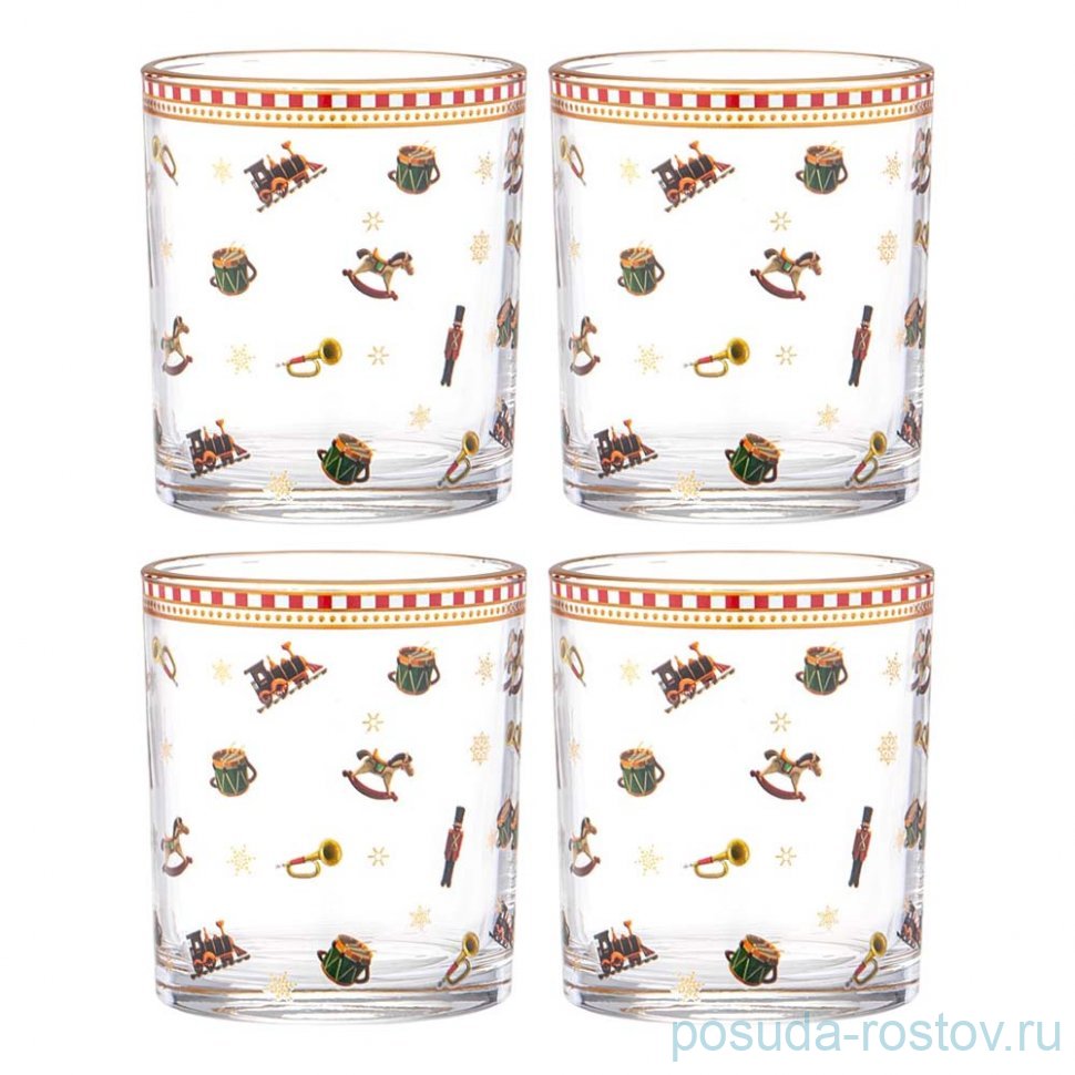 Стаканы для воды 320 мл 4 шт "Щелкунчик" / 355075