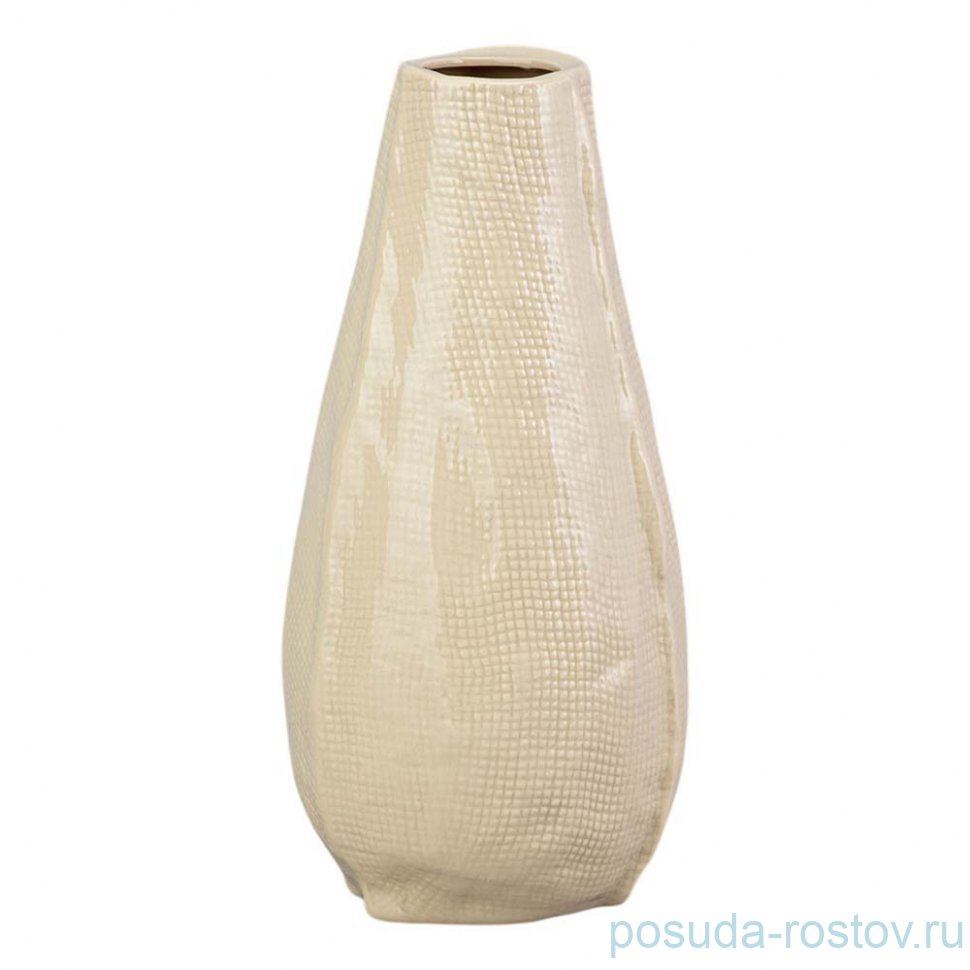 Ваза 13*13*25см цвет: бежевый / 360759 Ваза 13*13*25см цвет: бежевый / 360759