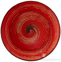 Тарелка 28,5 см глубокая красная &quot;Spiral&quot; / 261558