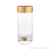 Стаканы для воды 300 мл 6 шт &quot;Ангелика Голд /Матовая полоса /золото&quot; / 124621