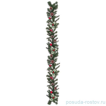 Декоративное изделие 180 см &quot;Гирлянда с шишками и ягодами&quot; / 224674