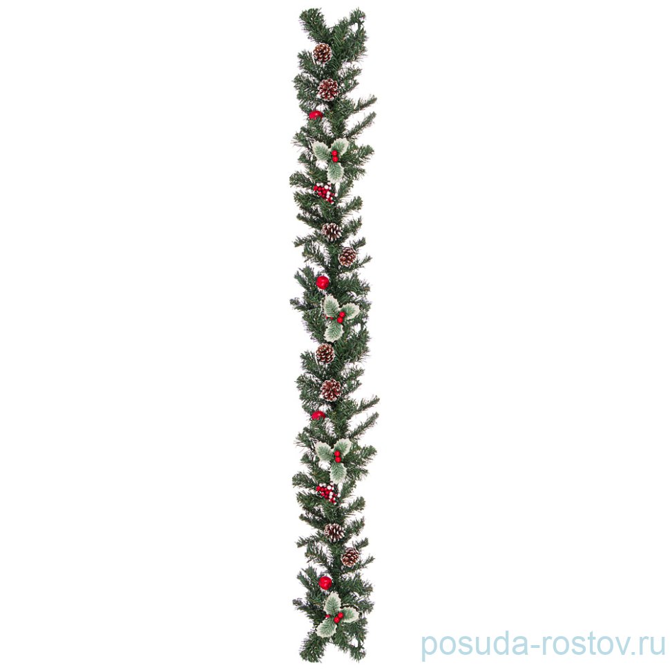 Декоративное изделие 180 см "Гирлянда с шишками и ягодами" / 224674 Декоративное изделие 180 см "Гирлянда с шишками и ягодами" / 224674