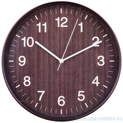Часы настенные 30 см кварцевые &quot;венге&quot; / 187951
