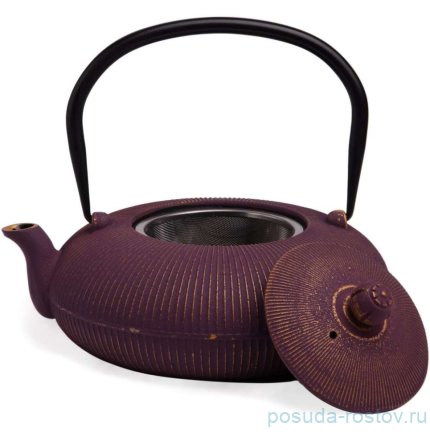 Заварочный чайник 1.2 л чугунный /эмалированное покрытие внутри бордовый Lefard / 379288