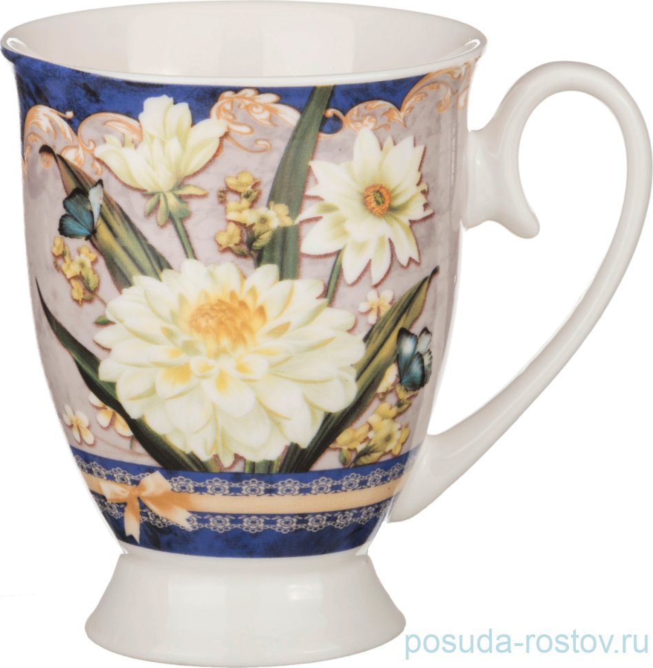 Кружка 300 мл "Цветы" / 210839