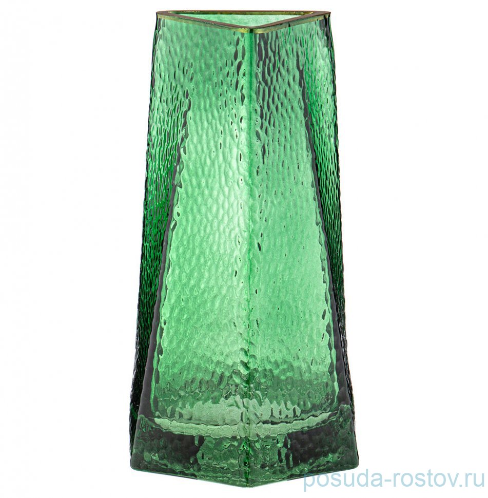Ваза для цветов 13 х 22 см зелёная / 310639