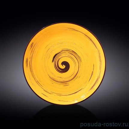 Тарелка 28 см жёлтая &quot;Spiral&quot; / 261602