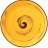 Тарелка 28 см жёлтая &quot;Spiral&quot; / 261602