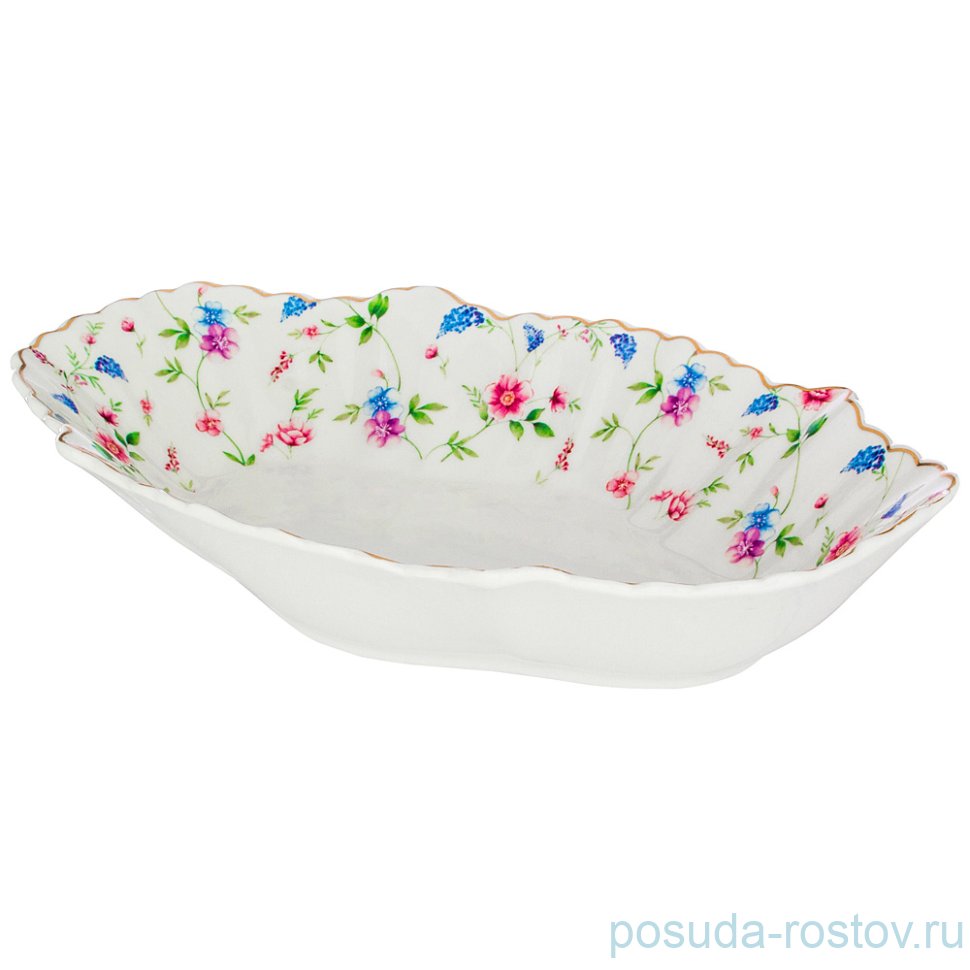 Блюдо 25 х 16,5 х 4 см овальное "Мускари" / 189506 Блюдо 25 х 16,5 х 4 см овальное "Мускари" / 189506