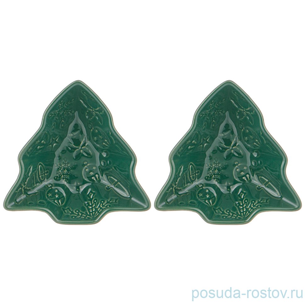 Набор салатников 11 см 2 шт Ёлка "Celebration /Зелёный" / 268829