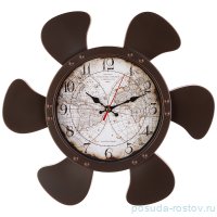 Часы настенные 38 х 35 см кварцевые &quot;КАРТА МИРА&quot; / 188034