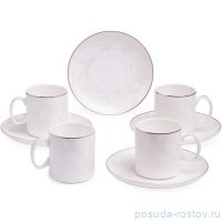 Набор кофейных пар 120 мл 4 шт &quot;Снежная королева&quot; / 379168