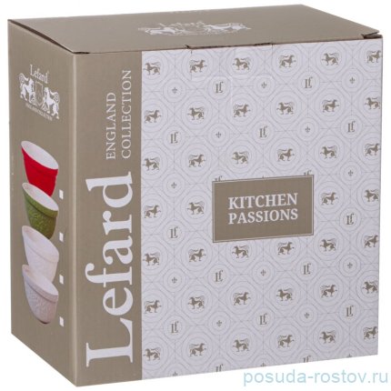Салатник для смешивания и сервировки lefard kitchen passion 23 см красная / 348735