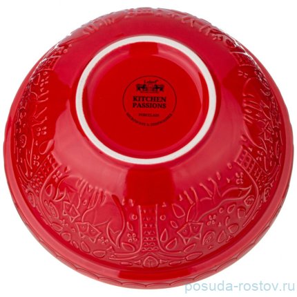 Салатник для смешивания и сервировки lefard kitchen passion 23 см красная / 348735