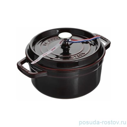 Кокот 22 см с крышкой гранатовый 2,6 л &quot;STAUB&quot; / 258007