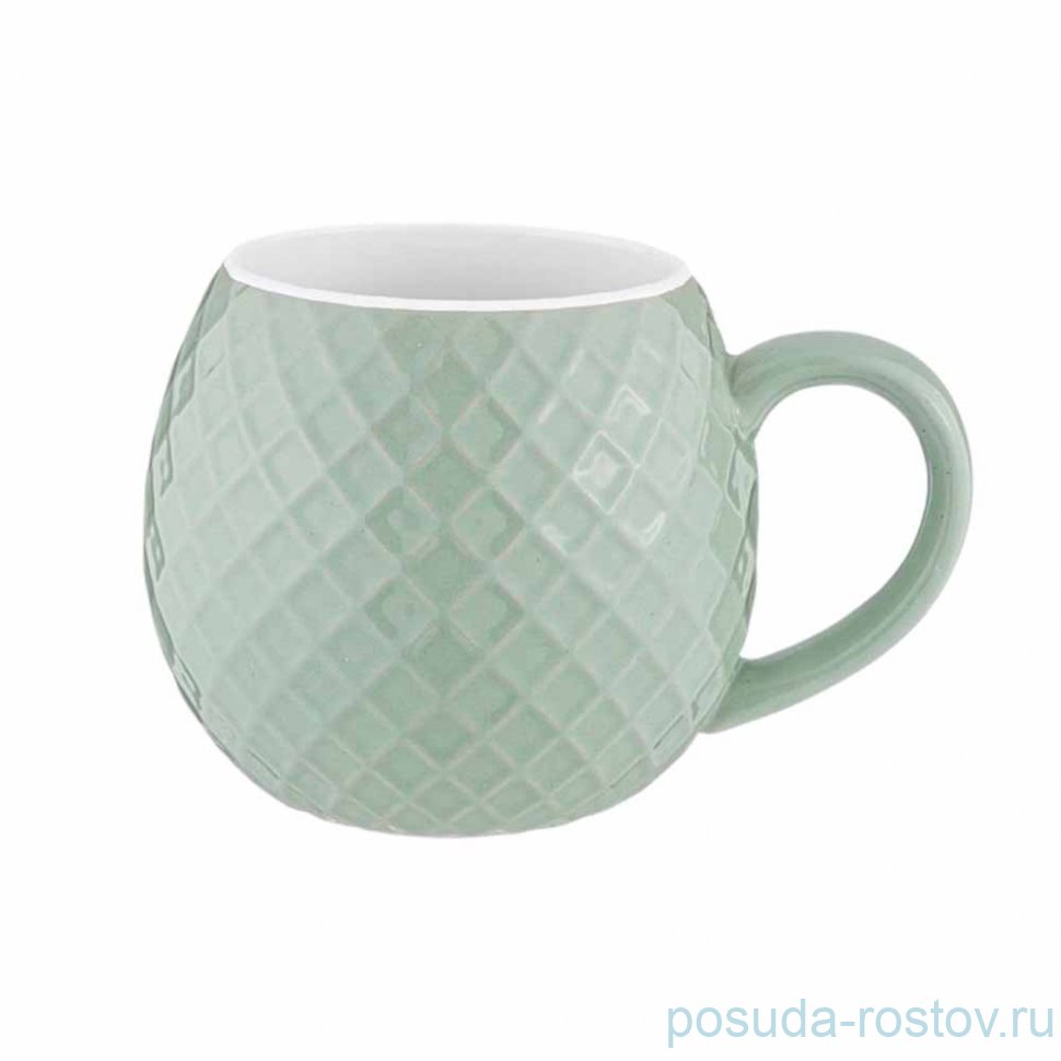 Кружка 380 мл зелёная "Rhombus /Modern Kitchen" / 346931