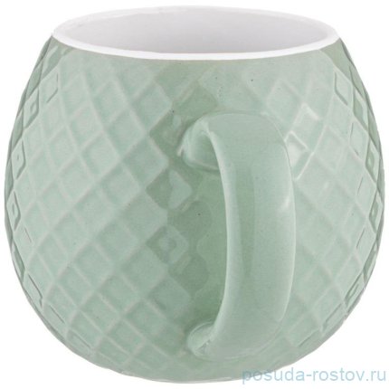 Кружка 380 мл зелёная &quot;Rhombus /Modern Kitchen&quot; / 346931