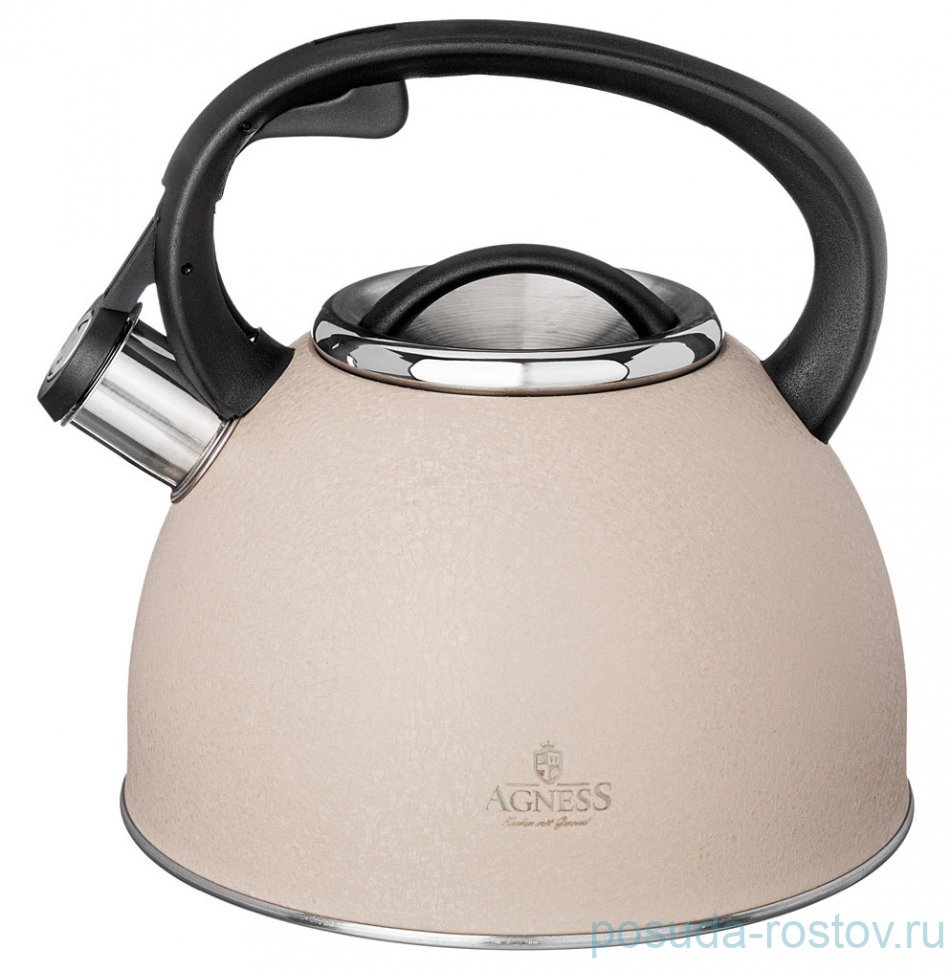 Чайник 2,5 л со свистком beige индукционное дно "Teekessel" / 314149