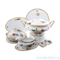 Столовый сервиз на 6 персон 27 предметов &quot;Корона /Мейсенский букет&quot; / 153442