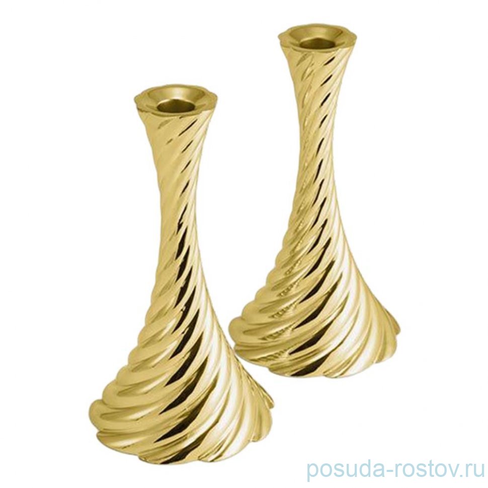 Набор подсвечников 22 см 2 шт "Twist /золото" / 374415