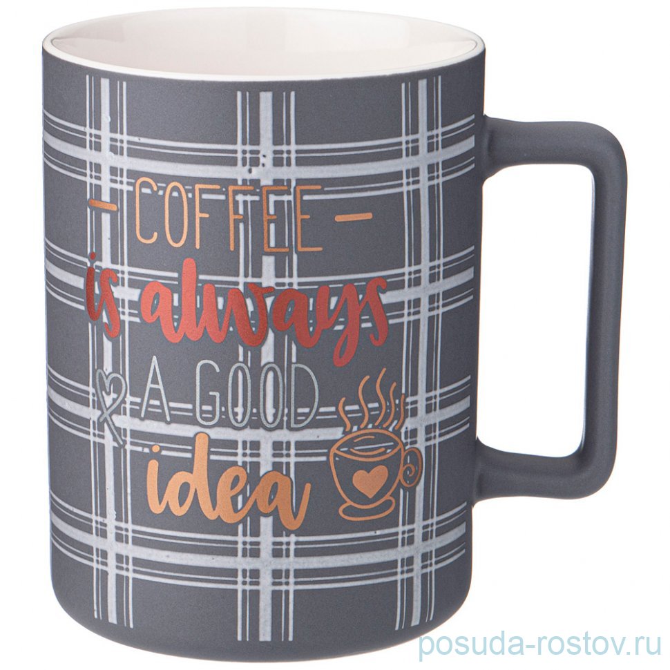 Кружка 400 мл "Кофемания /Coffee is always a good idea" / 337368