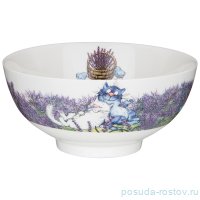 Салатник 15 х 7 см &quot;Синие коты /Лаванда&quot; / 250810