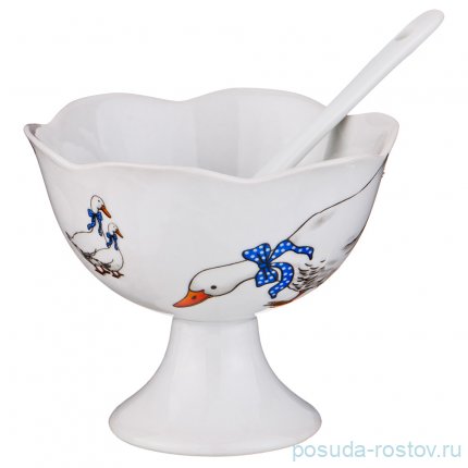 Креманка 9,5 х 8,5 см &quot;Гуси&quot; / 194419