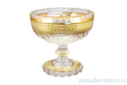Конфетница 13 см н/н &quot;Романтик /Широкий золотой узор&quot; / 150687