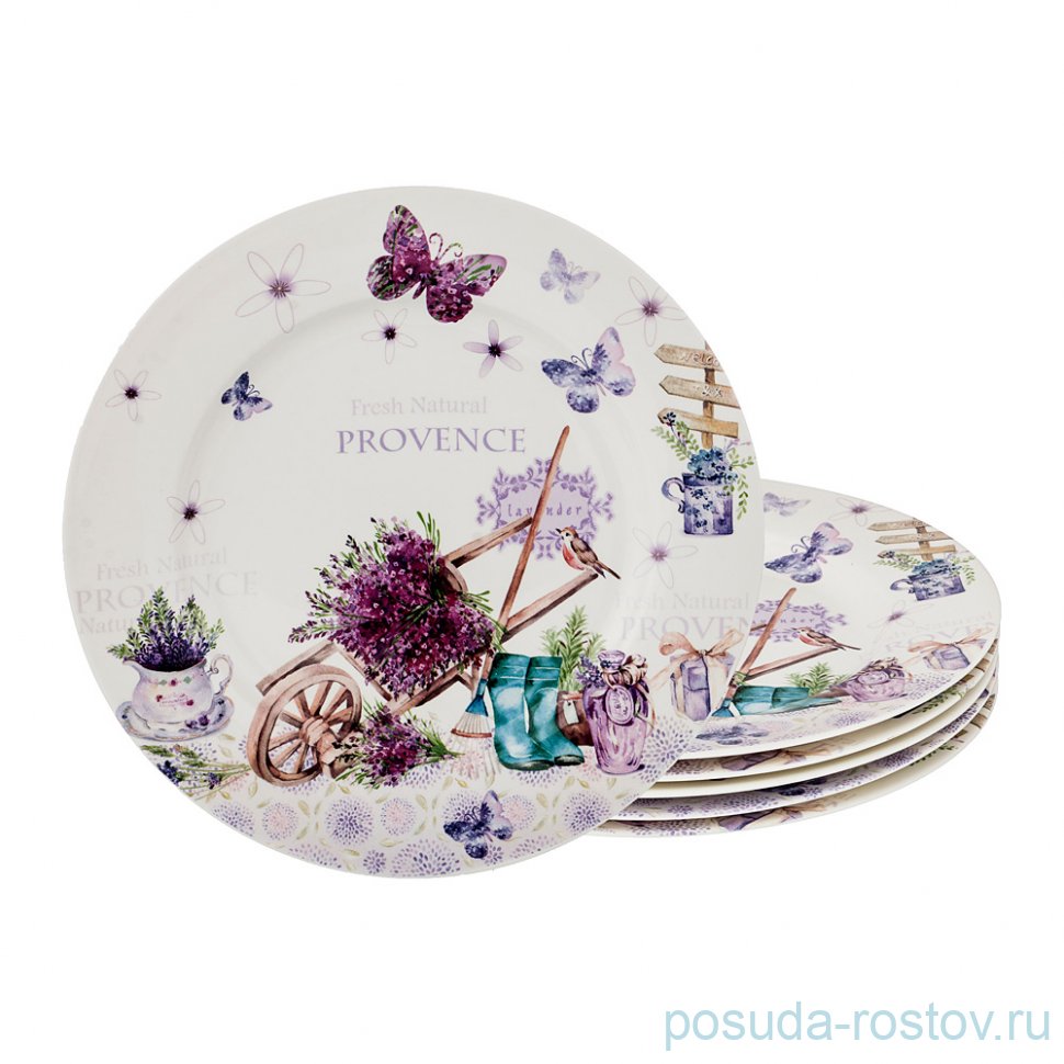 Набор тарелок 19 см 6 шт "Лавандовая весна" / 195448