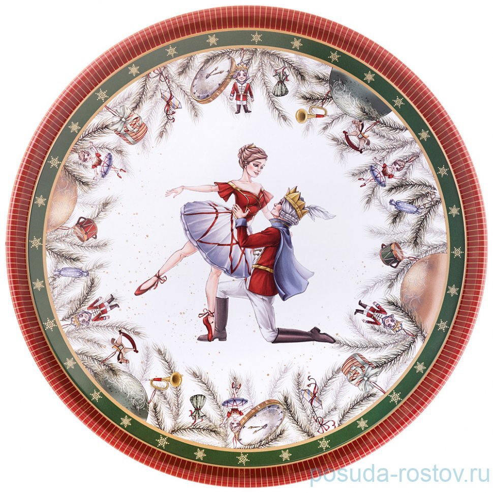 Поднос 33 х 2,1 см сервировочный "Балет" / 351573 Поднос 33 х 2,1 см сервировочный "Балет" / 351573