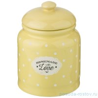Банка для сыпучих продуктов 800 мл 11 х 15.5 см &quot;Милый прованс /Жёлтый&quot; / 207001