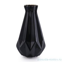 Ваза для цветов 30 см чёрная &quot;Bohca Black&quot; / 246468