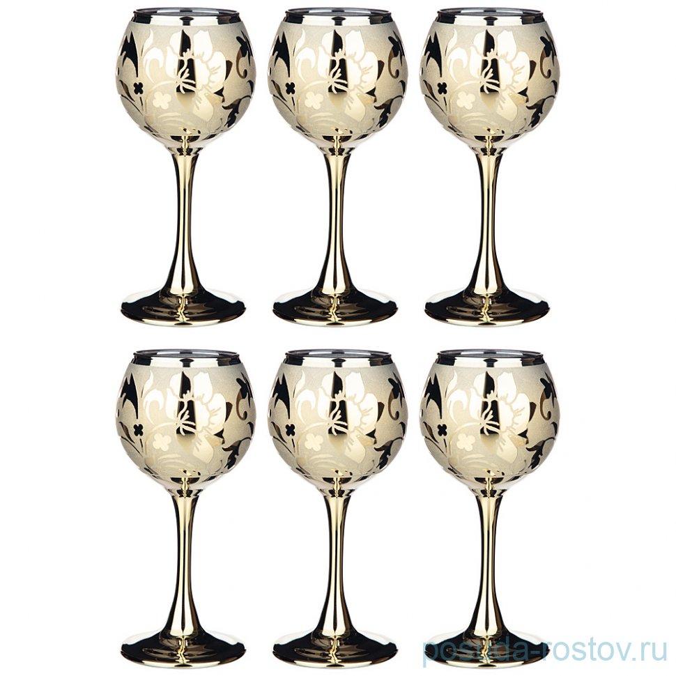 Рюмки 65 мл 6 шт "Бельведер золотой" / 268386