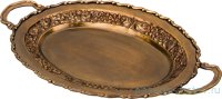 Поднос 53 х 31 х 4 см с ручками латунь &quot;Антик&quot; / 195580