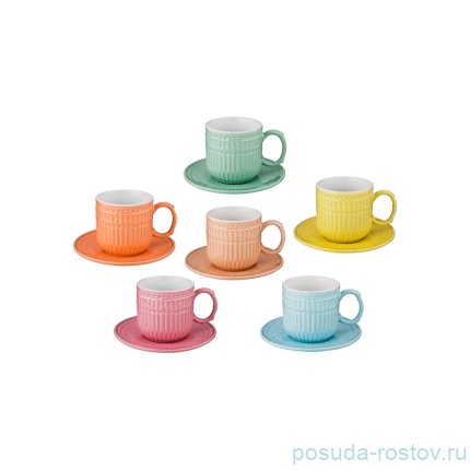 Набор кофейных пар 95 мл 6 шт &quot;Эдельвейс&quot; / 187063