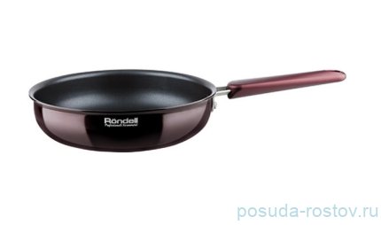 Сковорода 28 см глубокая бордовая &quot;Bojole&quot; / 116564