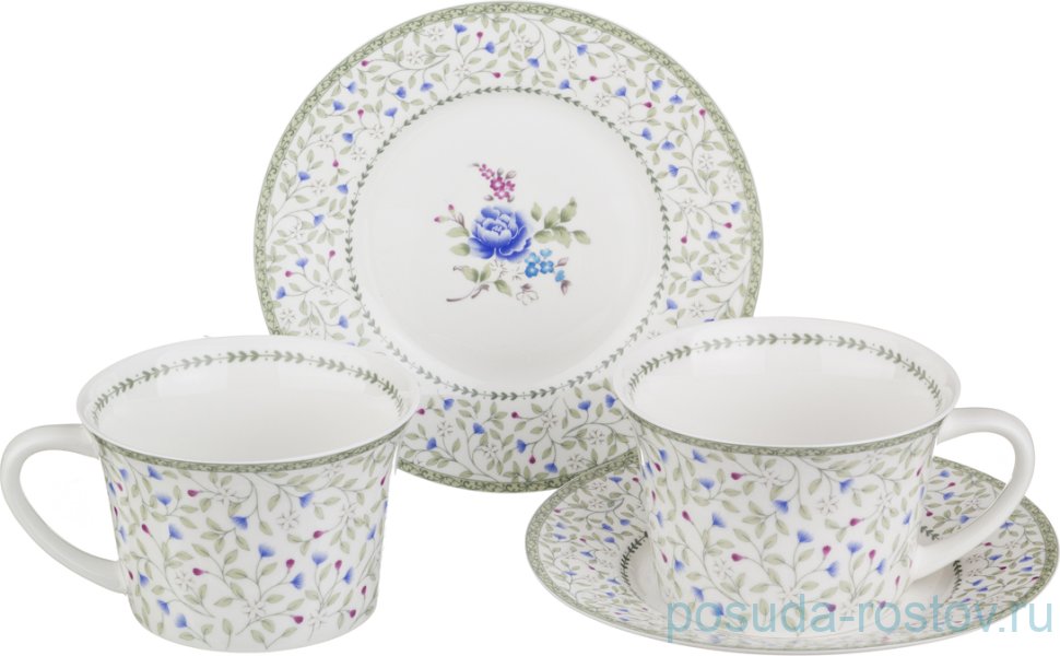 Набор чайных пар 250 мл 2 шт "Полевой цветок" / 193693